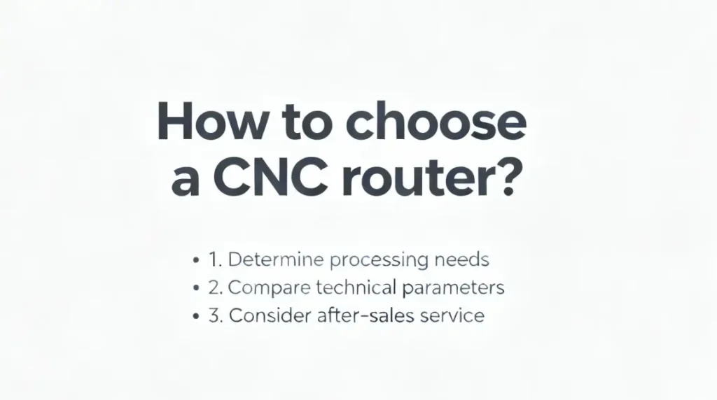 How to choose a CNC router